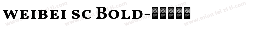 weibei sc Bold字体转换
